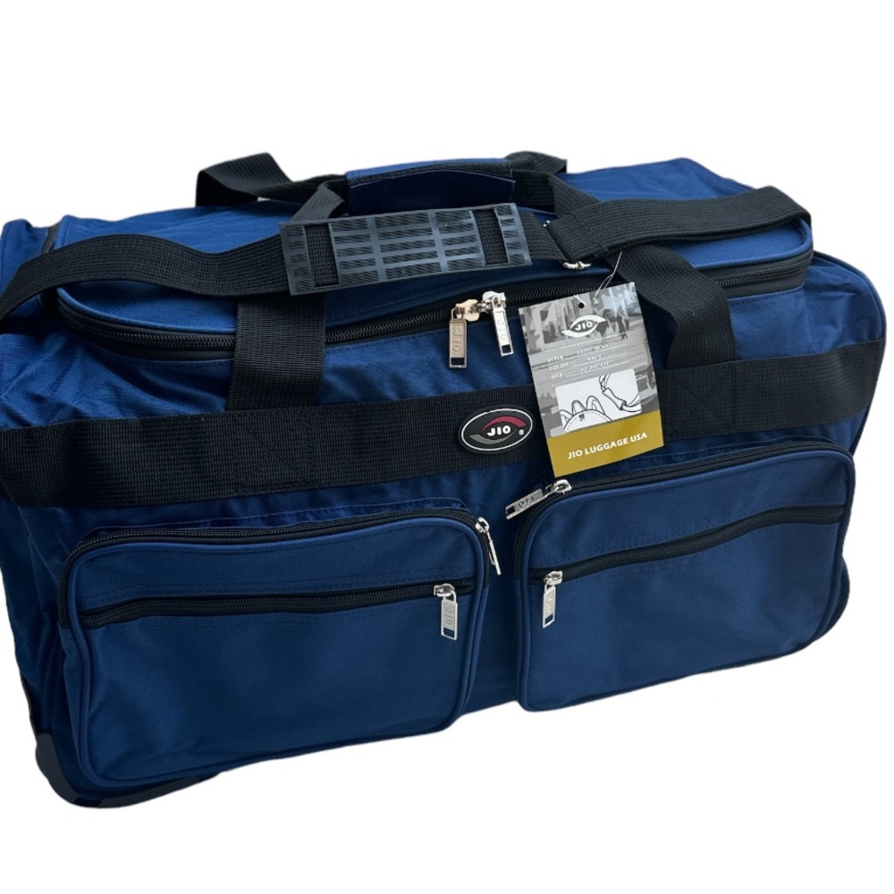 Jio luggage 20 Inch Rolling Duffel Bag blue color